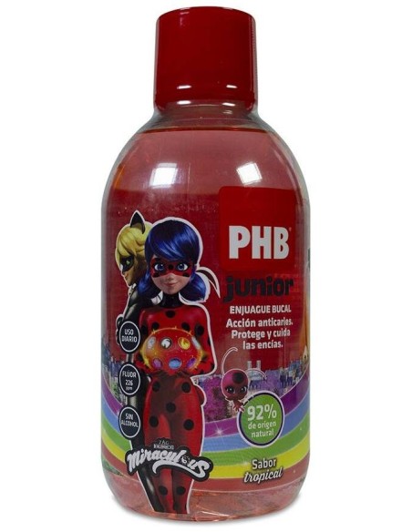 Phb Enjuague Bucal Junior 500Ml Ladybug