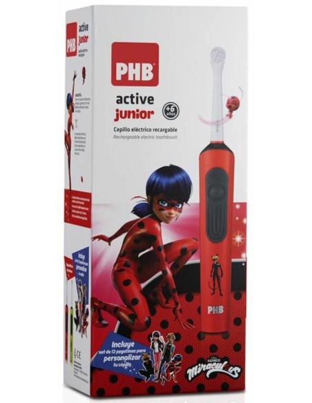 Phb Active Junior Cepillo Eléctrico Recargable Rojo, 1 Ud