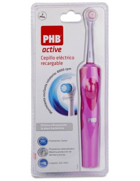 Phb Active Cepillo Eléctrico Recargable Rosa, 1 Ud