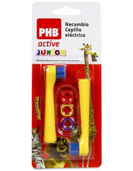 Phb Active Junior Recambio Cepillo Eléctrico, 2 Uds