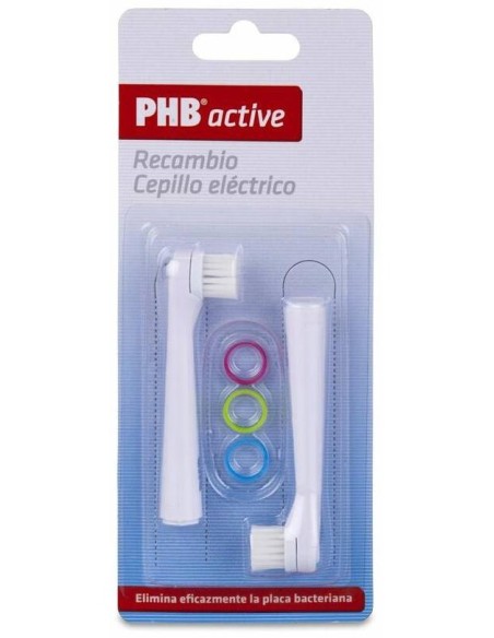 Phb Active Recambio Cepillo Eléctrico, 2 Uds