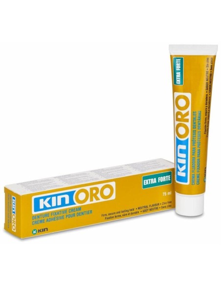 Kin Oro Crema Fijadora Para Prótesis Dentales 75 Ml