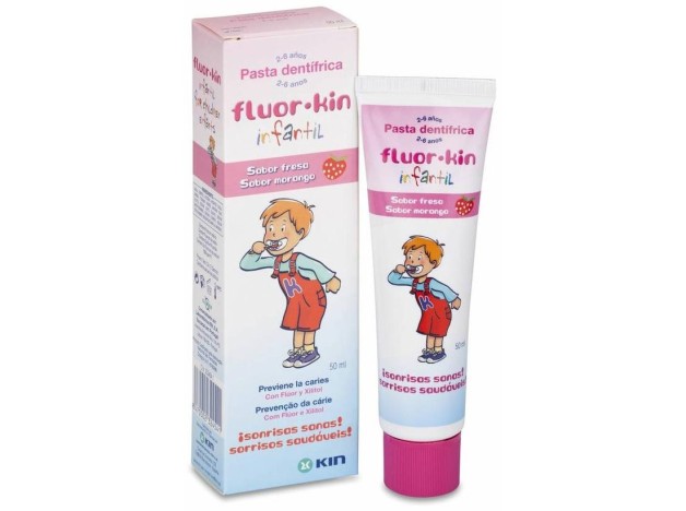 Fluor Kin Pasta Dental Infan Fresa 2-6 Años 50Ml