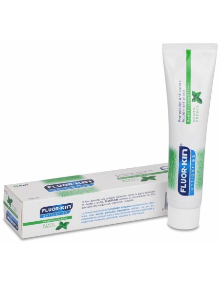Fluor Kin Anticaries Pasta Dentifrica Menta Fresca, 125 Ml