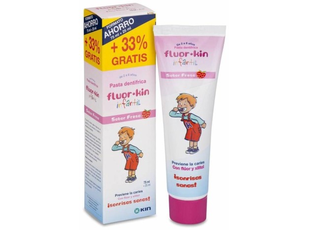 Fluorkin Infantil Pasta Dentífrica Fresa 75 +...