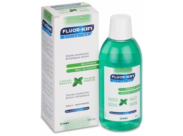 Fluor Kin Anticaries Colutorio Diario 0,5%, 500 Ml