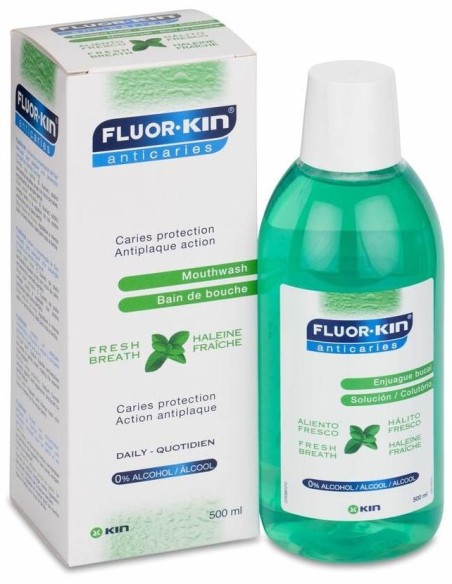 Fluor Kin Anticaries Colutorio Diario 0,5%, 500 Ml