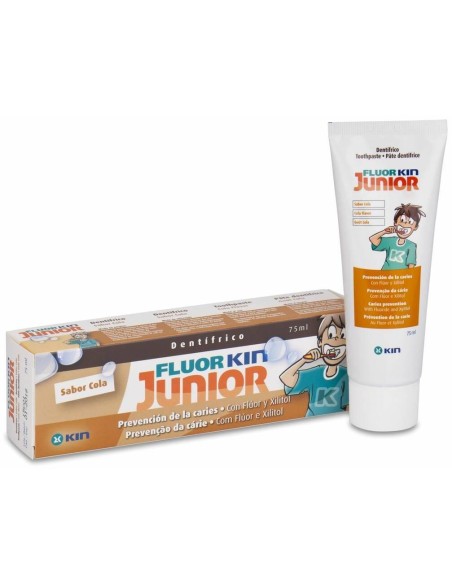 Fluor Kin Junior Pasta Infanti Cola 6-12 Años 75Ml