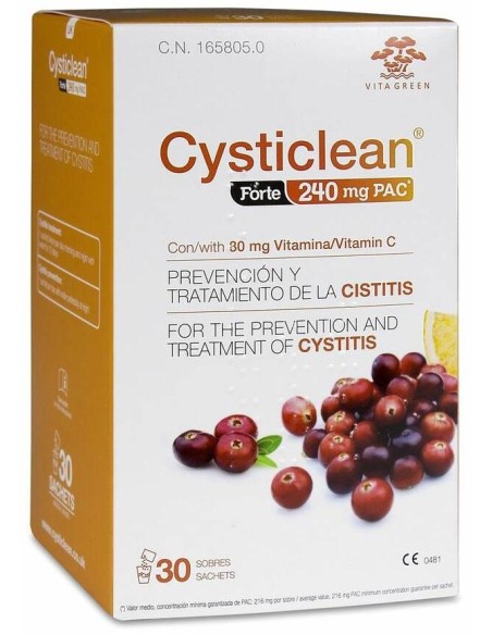 Cysticlean Forte Con Pac Y Vit C Y Arándano Rojo Sobres 30 U