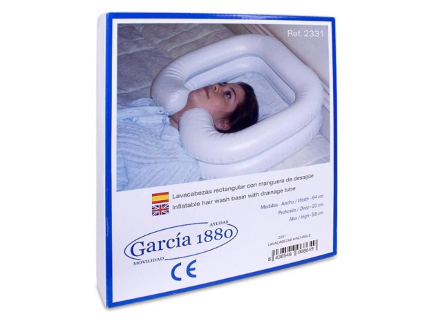 Lavacabezas Rectangular Hinchable, 1 Unidad
