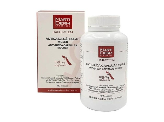Martiderm Hair System Cápsulas Mujer. 120 Unidades