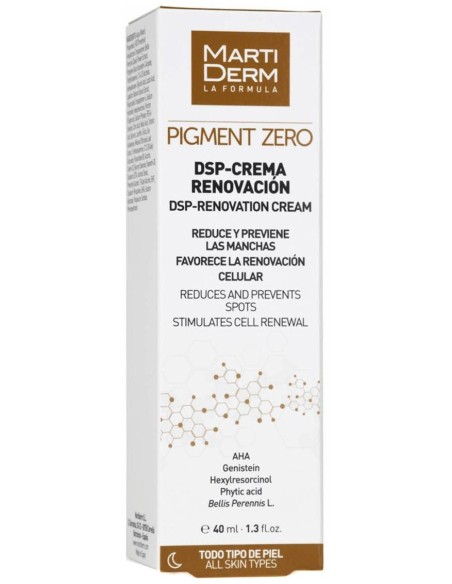 Martiderm Pigment Zero Dsp-Crema Renovación Despigmentante, 40 Ml