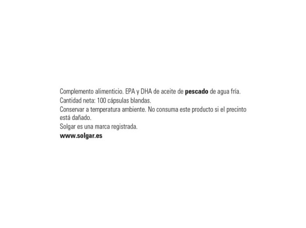 Solgar Omega 3 Triple Concentración Fish Oil...