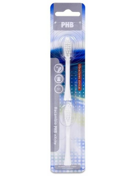 Phb Recambio Cepillo Dental Eléctrico Excite, 2 Unidad