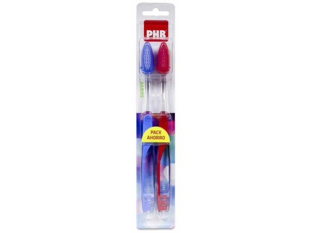 Phb Cepillo Dental Plus Suave Adulto Duplo