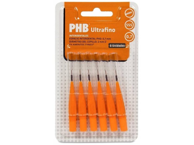 Phb Cepillo Interdental Ultrafino 0,7 Naranja 6Ud