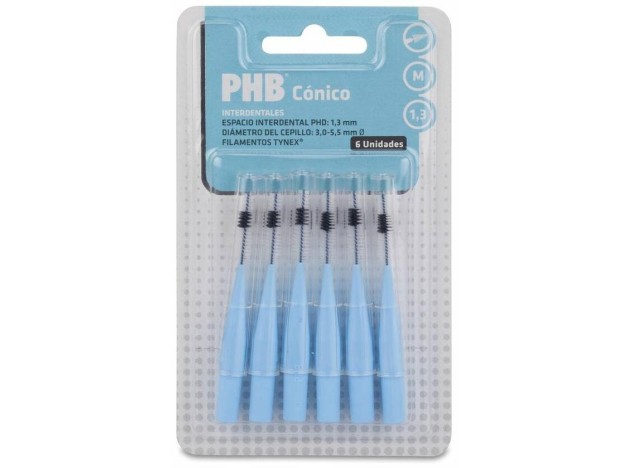 Phb Cepillo Interdental Conico 1,3 Azul 6Ud