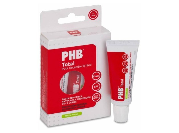 Phb® Pack Recambio Pasta Dental Viaje 3X15Ml