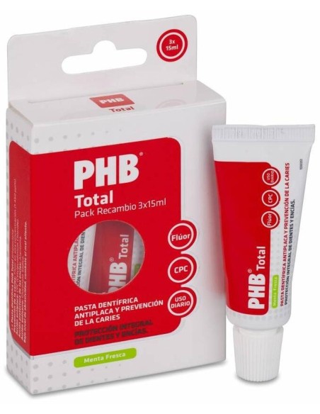 Phb® Pack Recambio Pasta Dental Viaje 3X15Ml