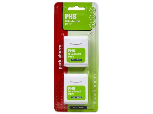 Phb Fluor Y Menta Hilo Dental Cera Duplo 50M