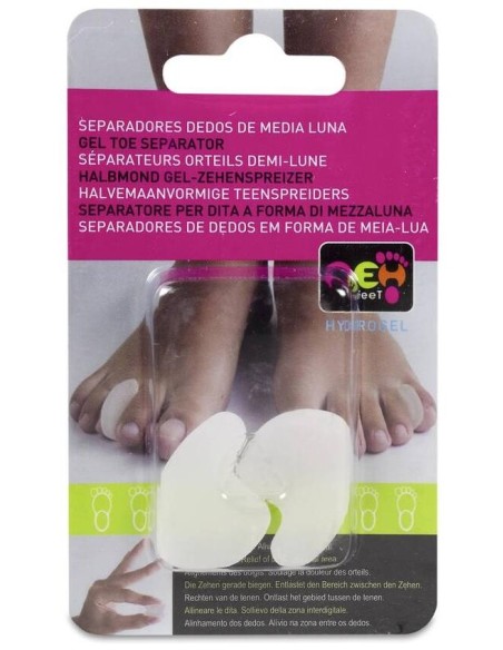 Neh Feet Separadedos Media Luna Talla S, 2 Uds