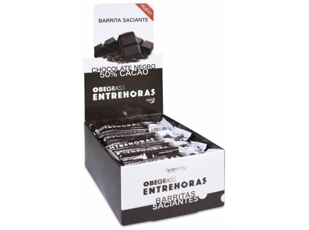 Obegrass Barritas Entrehoras Chocolate Negro,...