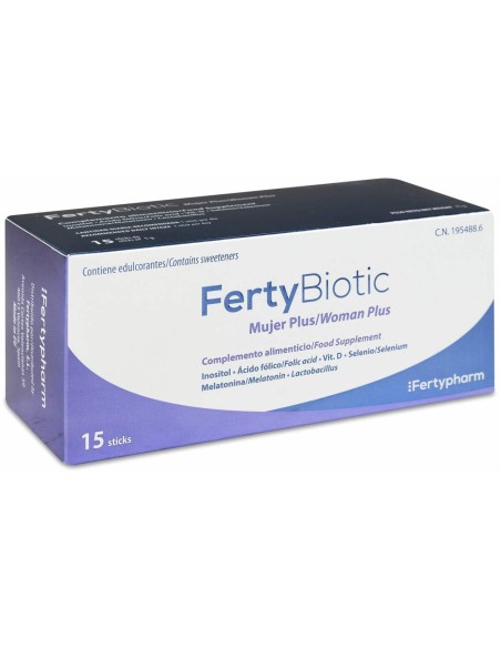 Fertybiotic Mujer Plus, 15 Sticks
