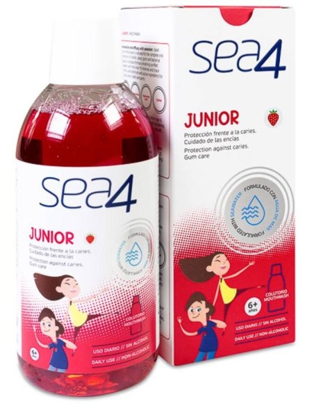 Sea4 Colutorio Junior +6 Años Fresa 500Ml