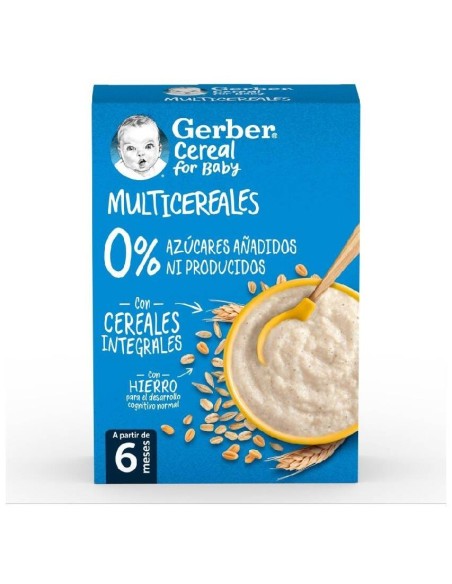 Gerber Multicereales Sin Azúcares Añadidos Ni Producidos 180G