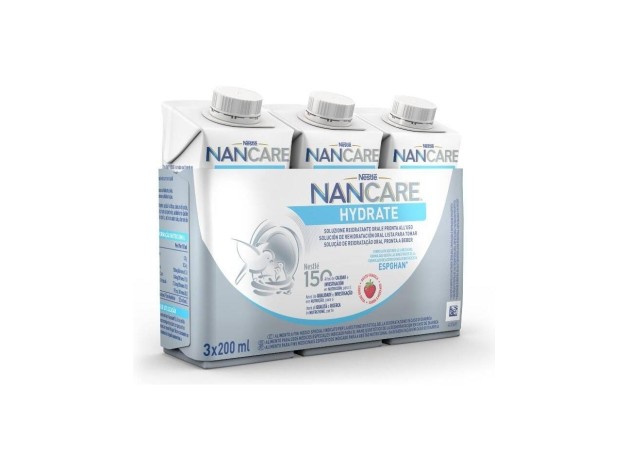 Nan Care Hydrate Líquido, 3 X 200 Ml