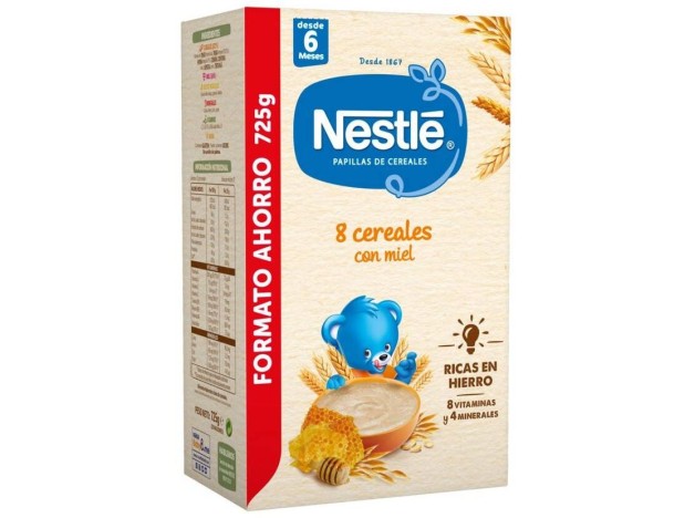 Nestlé Papilla 8 Cereales Con Miel, 725 G