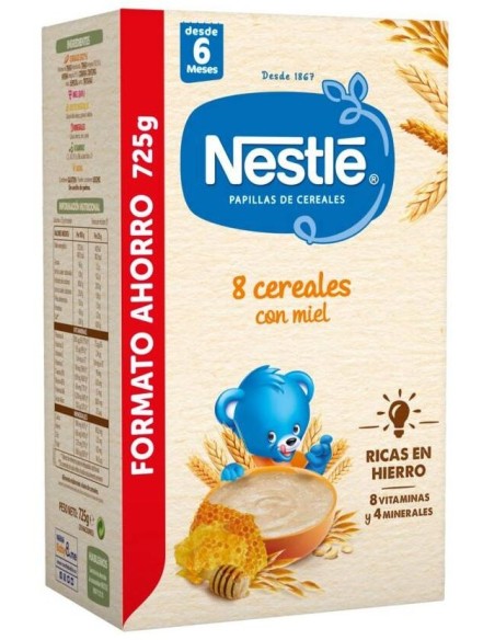 Nestlé Papilla 8 Cereales Con Miel, 725 G