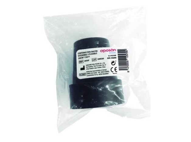 Aposán Dynamic Contera Negra 19 Mm, 1 Unidad