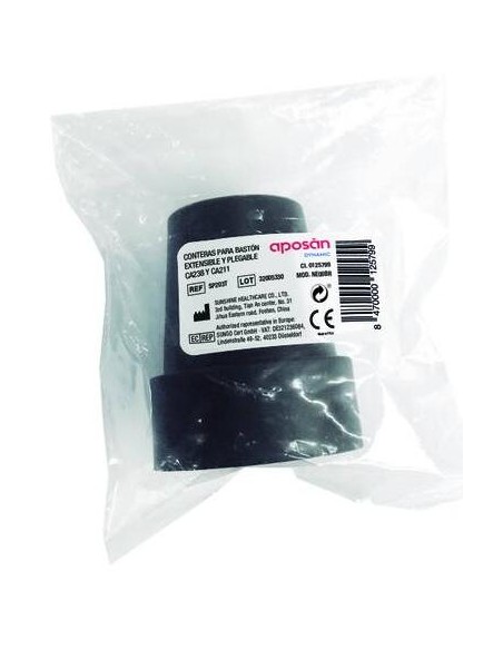 Aposán Dynamic Contera Negra 19 Mm, 1 Unidad