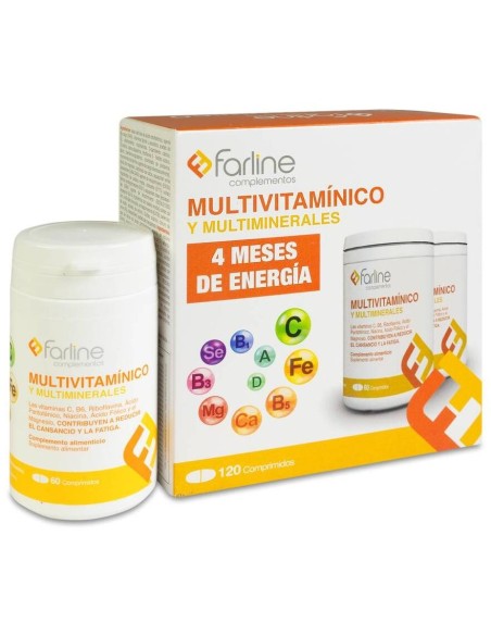 Duplo Farline Pack Multivitamínico, 2X60 Comprimidos