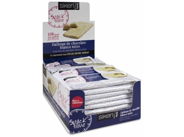 Siken Form Galleta Chocolate Blanco, 32 Uds