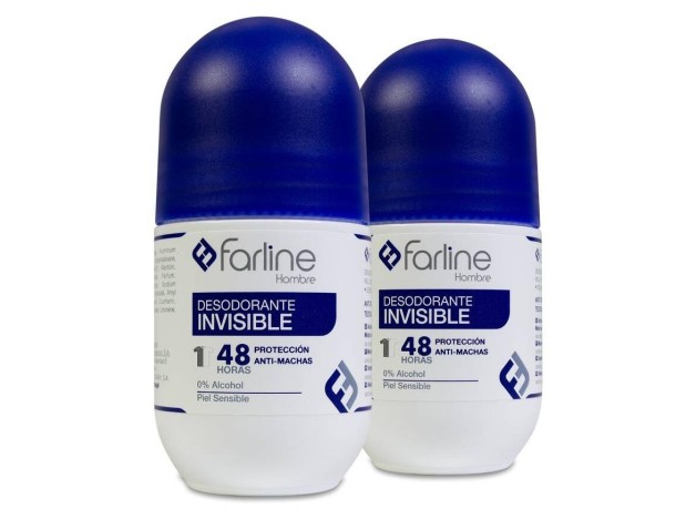 Duplo Farline Desodorante Roll-On Hombre, 2 Uds