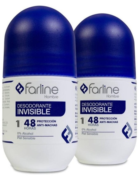 Duplo Farline Desodorante Roll-On Hombre, 2 Uds