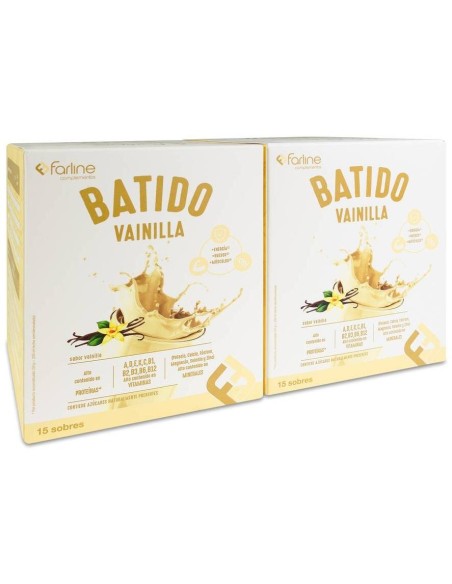 Duplo Farline Batido De Vainilla, 2 X 15 Sobres