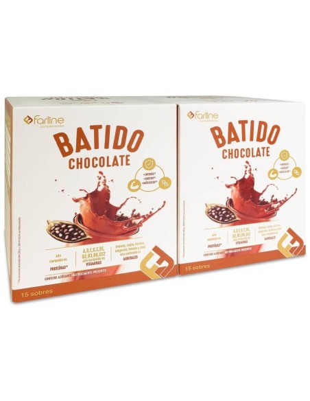 Farline Duplo Batido Chocolate Sobres 2X15