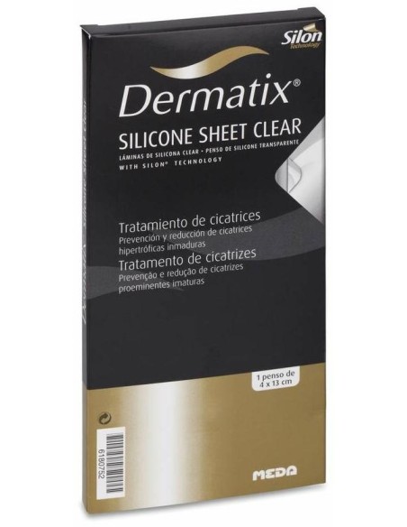 Dermatix Lámina Silicona Clear 4X13 Cm, 1 Ud