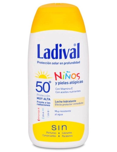 Ladival Niños Y Piel Atópica Leche Fotoprotectora Spf 50+, 200 Ml