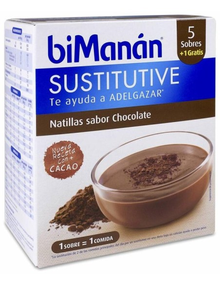 Bimanán® Beslim Natillas Sabor Chocolate 6Uds