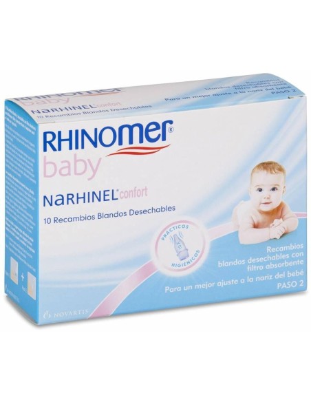 Rhinomer Narhinel Confort Recambios Blandos Desechables, 10 Uds