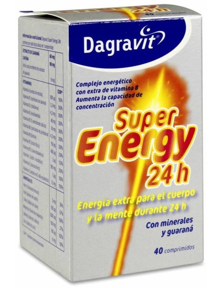 Dagravit Super Energy 24H, 40 Comprimidos