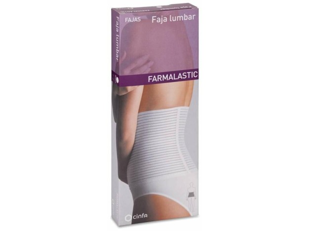 Farmalastic Faja Lumbar Blanca Velcro T-2 1Ud
