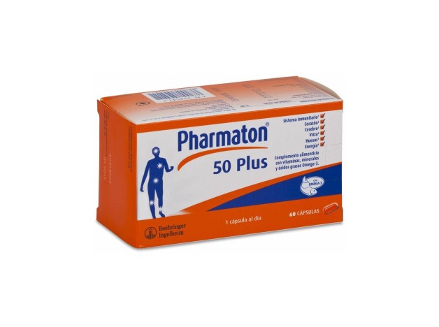Pharmaton 50 Plus, 60 Cápsulas