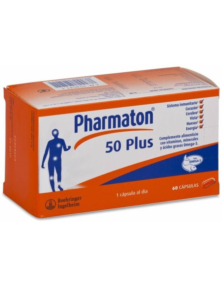 Pharmaton 50 Plus, 60 Cápsulas