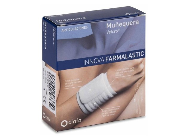 Farmalastic Innova Muñequera Velcro Blanco...