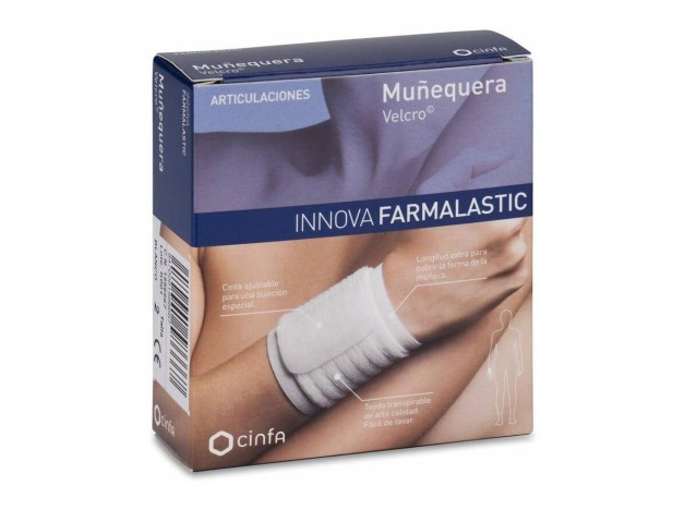 Farmalastic Innova Muñequera Velcro Blanca...